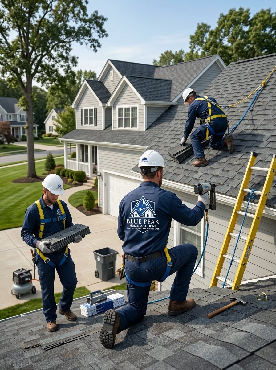 Blue Peak Home Solutions exterior home improvement work